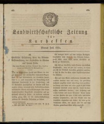 Monat Juli 1830