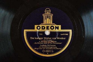 Die lustigen Weiber von Windsor : II. Akt, Lied des Falstaff: "Als Büblein klein an der Mutterbrust" / (O. Nicolai)