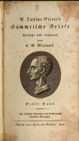 M. Tullius Cicero's Sämmtliche Briefe, 1