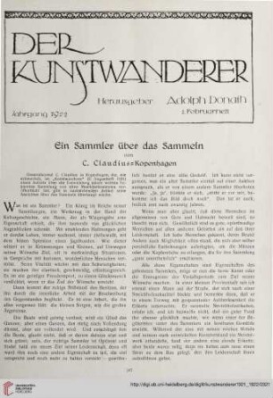 3/4: Ein Sammler über das Sammeln