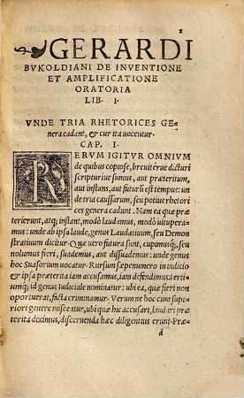 Gerardi Bvcoldiani De Inventione, Et Amplificatione Oratoria: seu Vsu locorum Libri tres