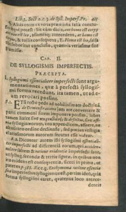 Cap. III. De Syllogismis Imperfectis.