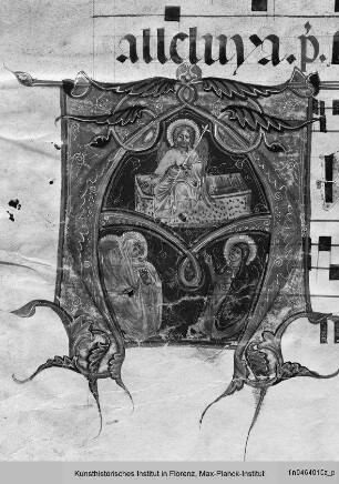 Antiphonarium I : Ein Engel erzählt den Frauen von der Auferstehung Christi