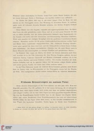 Früheste Erinnerungen an meinen Vater