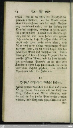 38. Hitzige Arzneyen welche kühlen