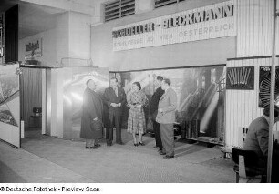 Messestand der AG Schoeller-Bleckmann Stahlwerke Wien auf der Leipziger Frühjahrsmesse