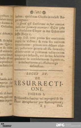 Locus XV.