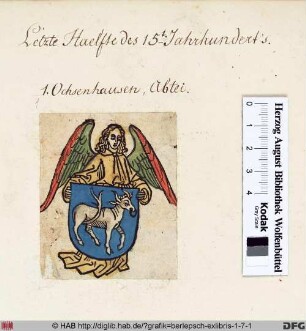 Engel mit Wappen der Familie Brandenburg.