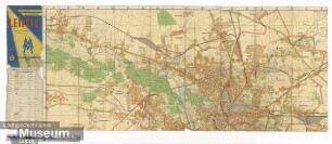 Strassenübersichtsplan der Messestadt Leipzig mit Strassenverzeichnis