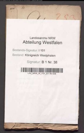 Gemeinde Bellersen, Kanton Brakel, Distrikt Höxter ./. Drost von Haxthausen, Maire zu Bellersen, wegen Anlage eines Försterhauses