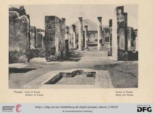 Pompei - Casa di Pansa - Maison de Pansa - House of Pansa - Haus von Pansa