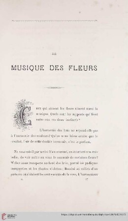 La Musique des Fleurs