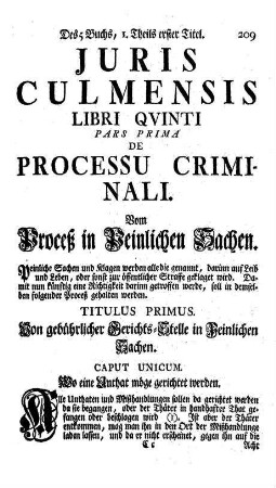 Fünftes Buch: Vom Proceß in Peinlichen Sachen