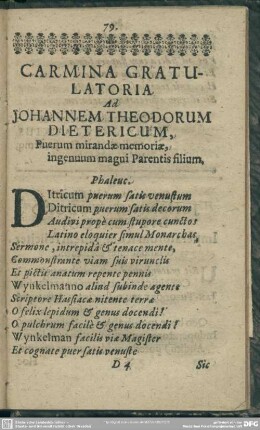 Carmina Gratulatoria