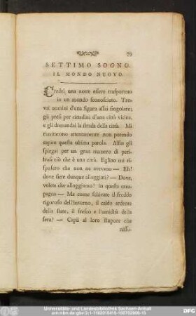 Settimo Sogno. Il Mondo Nuovo.