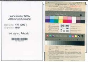 Entnazifizierung Friedrich Verheyen , geb. 09.02.1908 (Kaufmann)