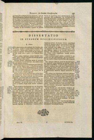 137, Dissertatio in Synodum Neocaesariensem.