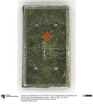 Album mit 152 Seiten und 197 eingeklebten Druckgraphiken und Zeichnungen, zusammengestellt von Leopold Ludwig Müller