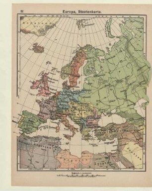 Europa, Staatenkarte
