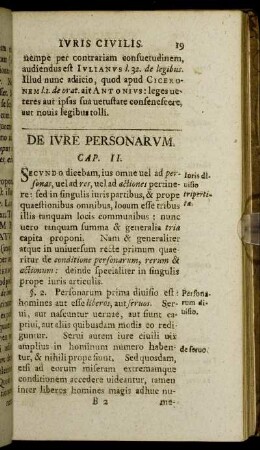 De Iure Personarum. Cap. II.