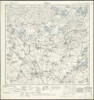 Meßtischblatt 4752 : Radibor, 1938 : Radibor. - Umdr.-Ausg., aufgen. 1900/01, hrsg. 1906, berich. - 1:25000. - Leipzig, 1938. - 1 Kt.