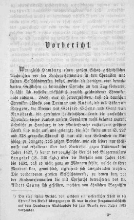 Vorbericht.
