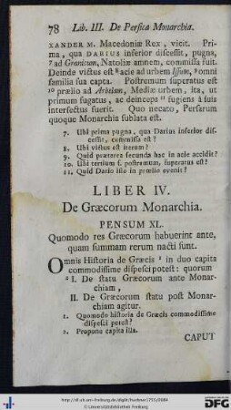 Liber IV. De Graecorum Monarchia.