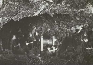 Teil eines Weihnachtsberges: Bergwerk