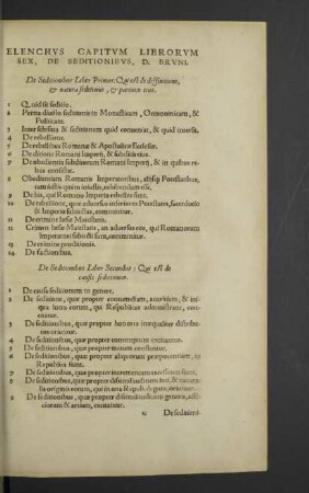 Elenchus capitum librorum sex