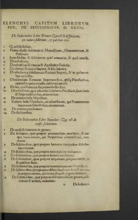 Elenchus capitum librorum sex