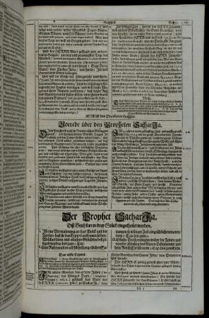 Der Prophet ZacharJa.