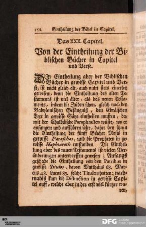 Das XXX. Capitel.