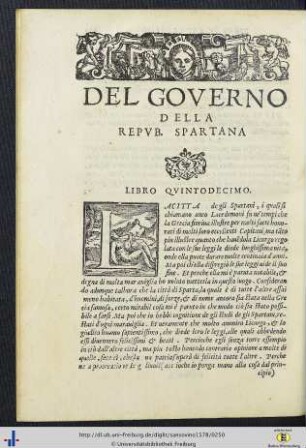 XV. Del Governo Della Republica Spartana.