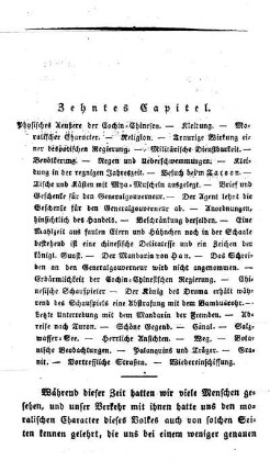 Zehntes Capitel - Physiologisches Aeußere der Cochin-Chinesen. - Kleidung. - Moralischer Character. - Religion. - Traurige Wirkungen einer despotischen Regierung. - Militärischer Dienst. - Bevölkerung. - Regen