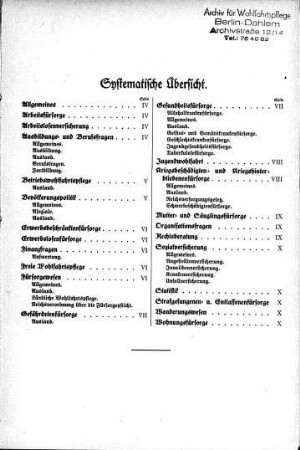 Systematische Übersicht [Jahresinhaltsverzeichnis]