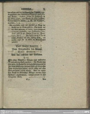 Das fünfte Kapitel. Vom Kriegswesen der Römer