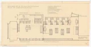 Fachgeschäft Electrola, Berlin: Grundriss Möblierung, 1:50