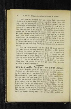 ¬Eine¬ pommersche Dorfschule vor siebzig Jahren
