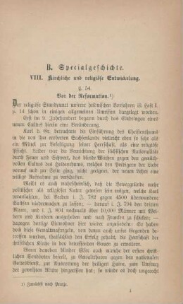 VIII. Kirchliche und religiöse Entwickelung