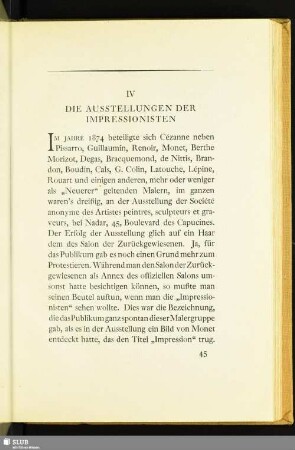 IV Die Ausstellungen Der Impressionisten