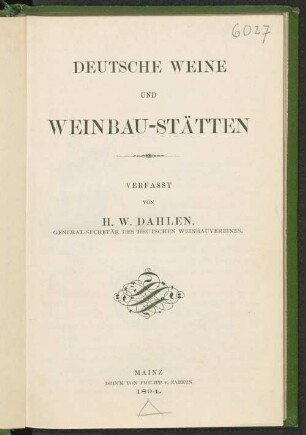 Deutsche Weine und Weinbau-Stätten