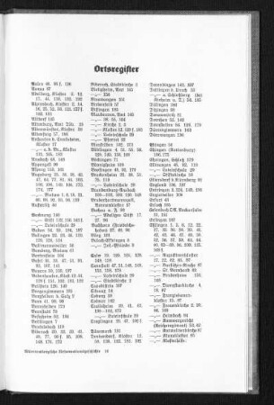 Ortsregister