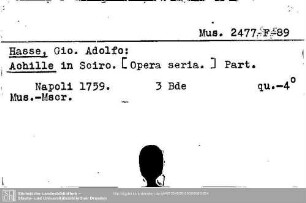 Hasse, Gio. Adolfo
