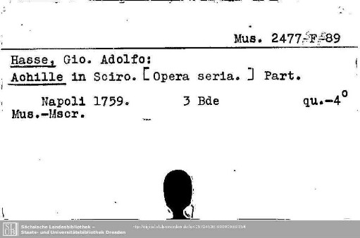 Hasse, Gio. Adolfo
