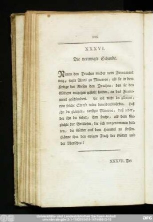 XXXVI. Die verewigte Schande.