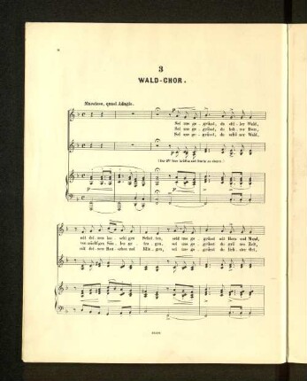 3. Wald-Chor.