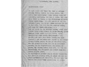 Brief von Theo Schücking an Alwine Schroedter