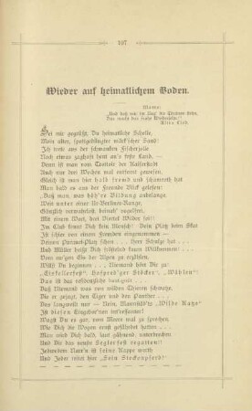 Wieder auf heimatlichem Boden