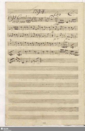 1795. Cavatina: Calma l'affanno / Martín y Soler, V.