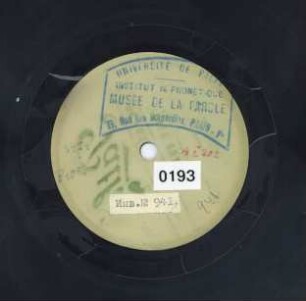 Titel A: Thagan, Kriegslied Titel B: Z'rac, Chant de resignation